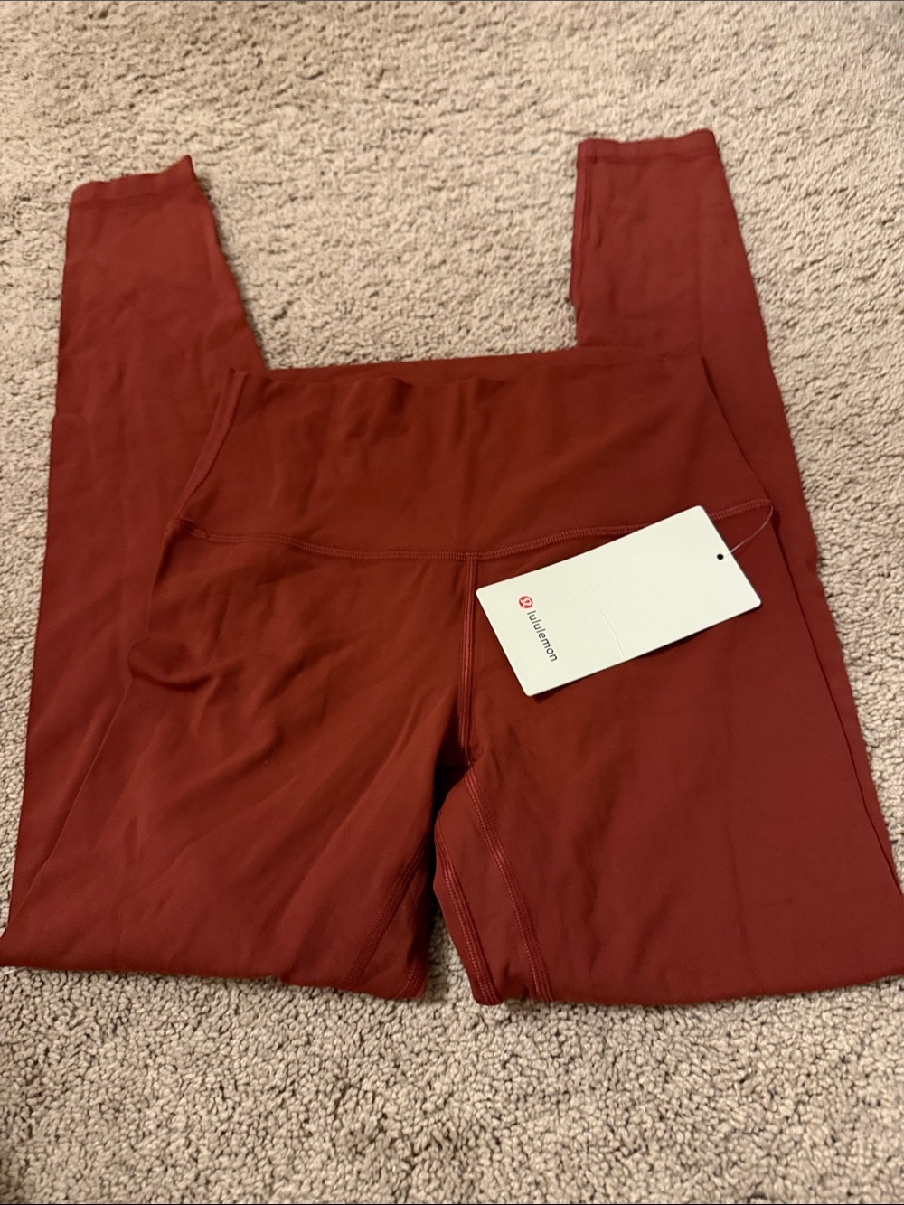 lululemon athletica Rust Red High-Rise Leggings